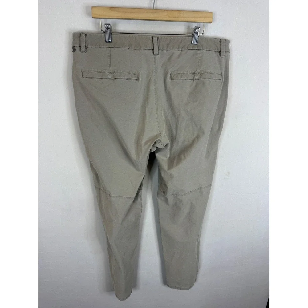 Lululemon Commission Pant Classic Tan Khaki Mens 38X30 Tapered Chino Trouser